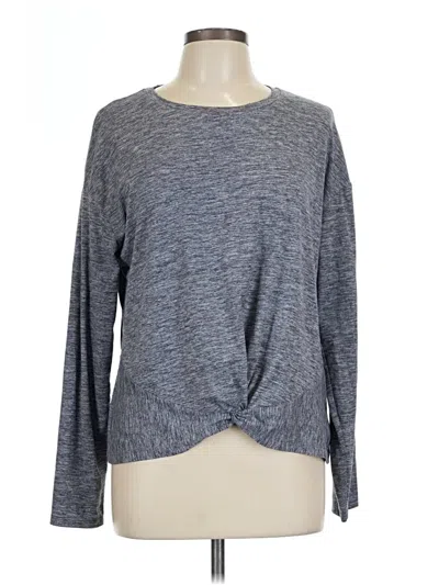 Pre-owned Gap Fit Long Sleeve T-shirt In Gray