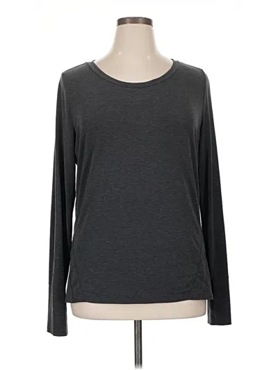 Pre-owned Gap Fit Long Sleeve T-shirt In Gray
