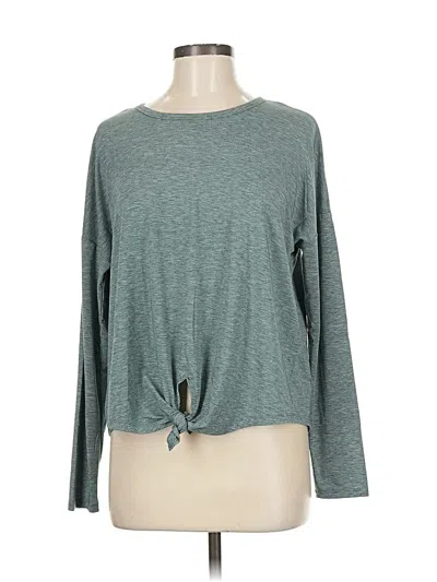 Pre-owned Gap Fit Long Sleeve T-shirt In Gray