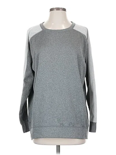 Pre-owned Gap Fit Long Sleeve T-shirt In Gray