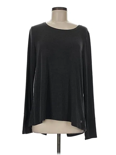 Pre-owned Gap Fit Long Sleeve T-shirt In Gray