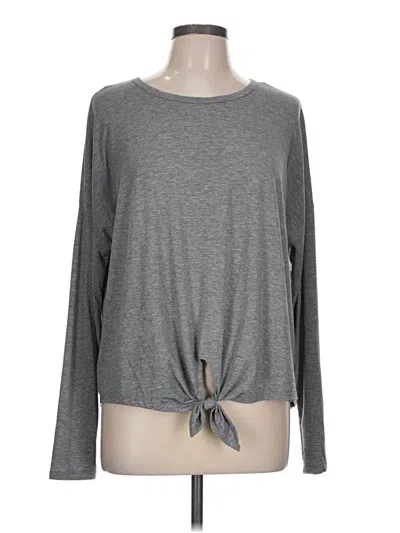 Pre-owned Gap Fit Long Sleeve T-shirt In Gray