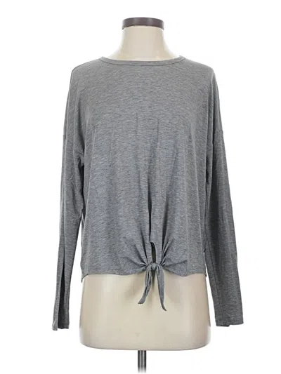 Pre-owned Gap Fit Long Sleeve T-shirt In Gray