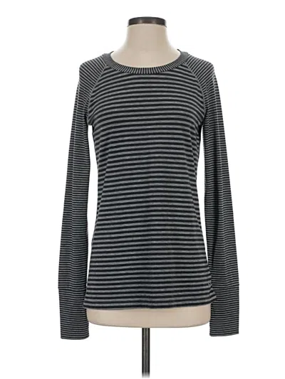 Pre-owned Gap Fit Long Sleeve T-shirt In Gray