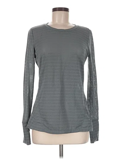 Pre-owned Gap Fit Long Sleeve T-shirt In Gray