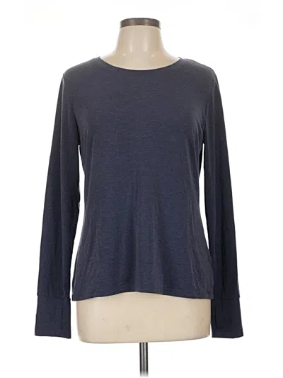 Pre-owned Gap Fit Long Sleeve T-shirt In Gray