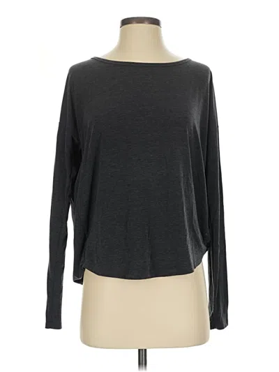 Pre-owned Gap Fit Long Sleeve T-shirt In Gray
