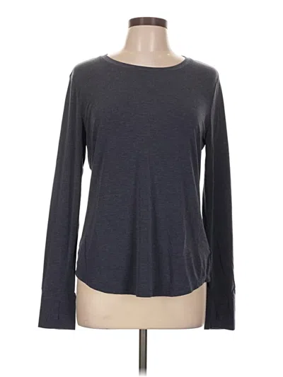 Pre-owned Gap Fit Long Sleeve T-shirt In Gray