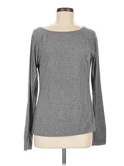 Pre-owned Gap Fit Long Sleeve T-shirt In Gray