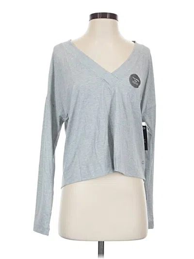 Pre-owned Gap Fit Long Sleeve T-shirt In Gray