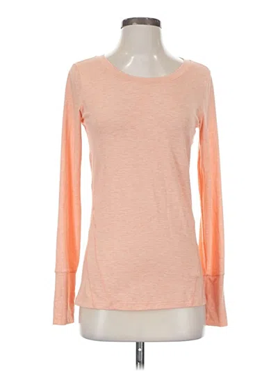 Pre-owned Gap Fit Long Sleeve T-shirt In Orange