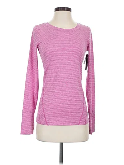 Pre-owned Gap Fit Long Sleeve T-shirt In Pink
