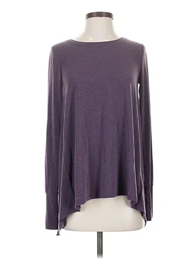 Pre-owned Gap Fit Long Sleeve T-shirt In Purple