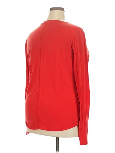 Pre-owned Gap Fit Long Sleeve T-shirt In Red