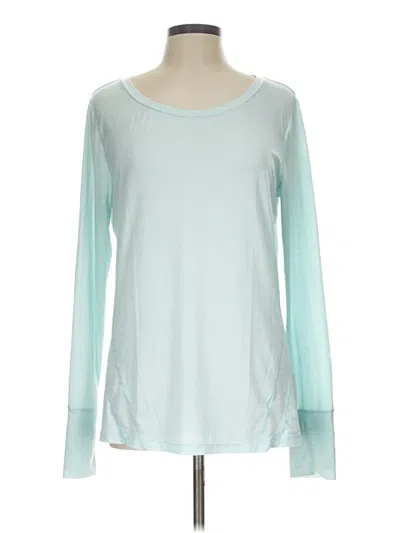 Pre-owned Gap Fit Long Sleeve T-shirt In Teal