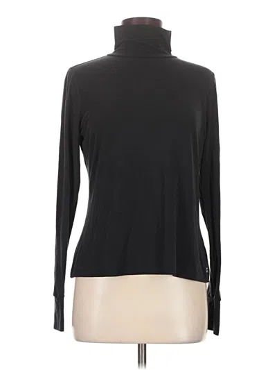 Pre-owned Gap Fit Long Sleeve Turtleneck In Black
