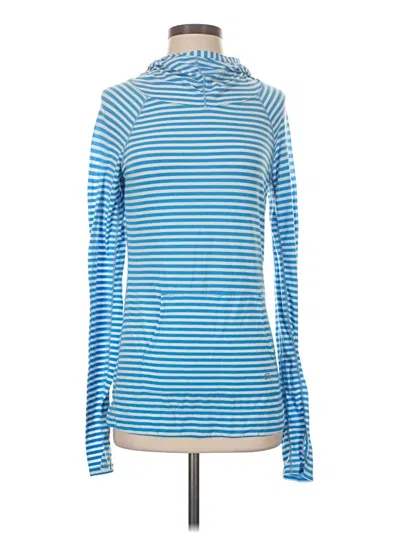 Pre-owned Gap Fit Long Sleeve Turtleneck In Blue