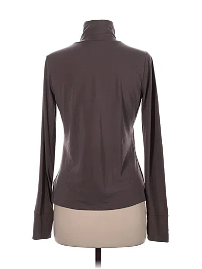 Pre-owned Gap Fit Long Sleeve Turtleneck In Brown