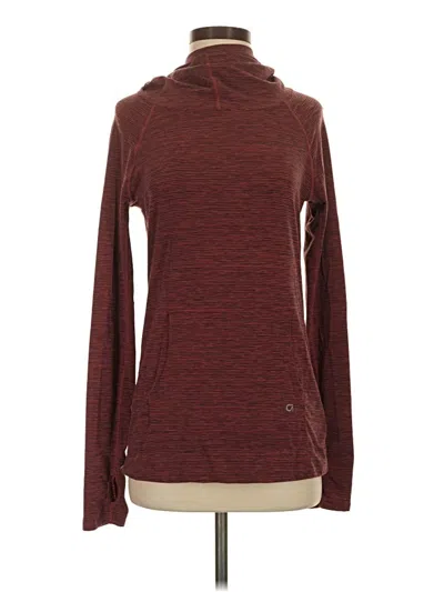 Pre-owned Gap Fit Long Sleeve Turtleneck In Burgundy