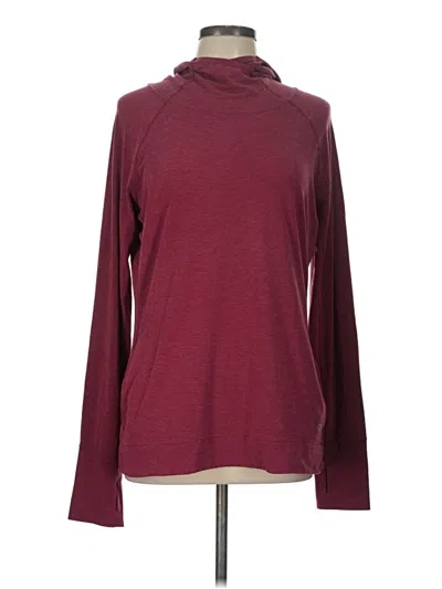 Pre-owned Gap Fit Long Sleeve Turtleneck In Burgundy