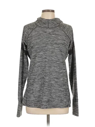 Pre-owned Gap Fit Long Sleeve Turtleneck In Gray