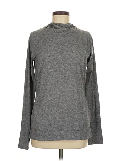 Pre-owned Gap Fit Long Sleeve Turtleneck In Gray