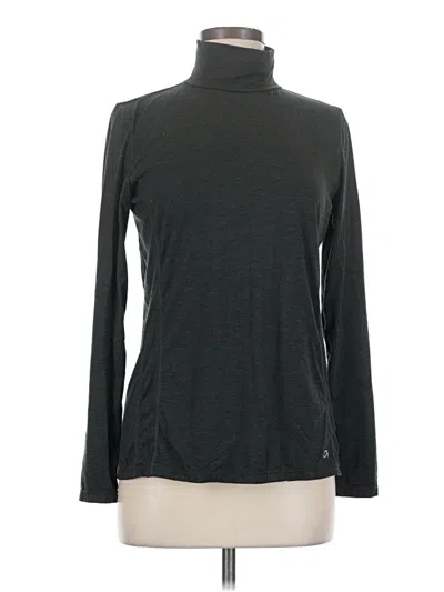 Pre-owned Gap Fit Long Sleeve Turtleneck In Gray
