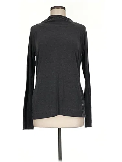 Pre-owned Gap Fit Long Sleeve Turtleneck In Gray