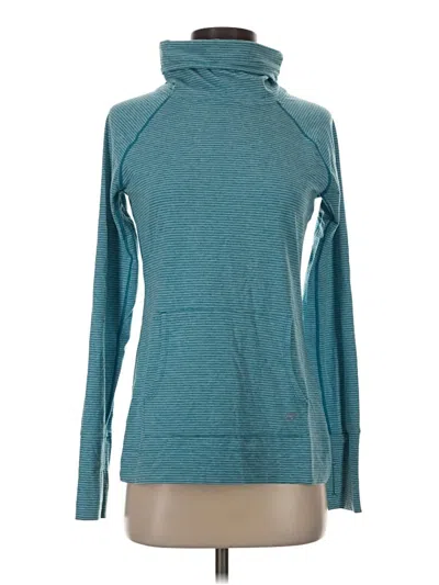 Pre-owned Gap Fit Long Sleeve Turtleneck In Teal