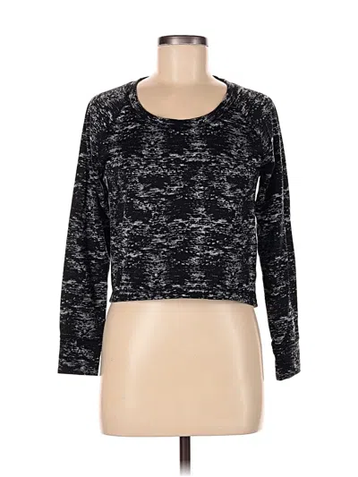 Pre-owned Gap Fit Outlet 3/4 Sleeve T-shirt In Black