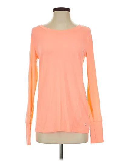 Pre-owned Gap Fit Outlet Long Sleeve Top Orange Boatneck Tops