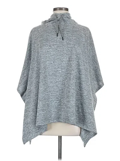 Pre-owned Gap Fit Outlet Poncho In Gray