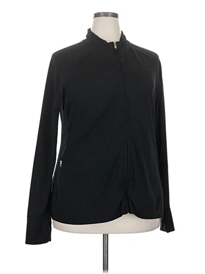 Pre-owned Gap Fit Outlet Track Jacket In Black