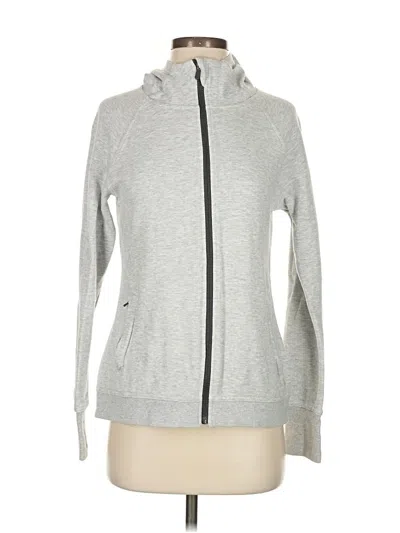 Pre-owned Gap Fit Outlet Zip Up Hoodie In Gray