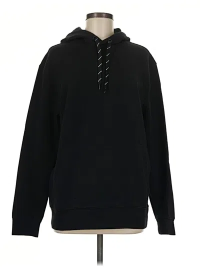 Pre-owned Gap Fit Pullover Hoodie In Black