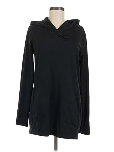 Pre-owned Gap Fit Pullover Hoodie In Black