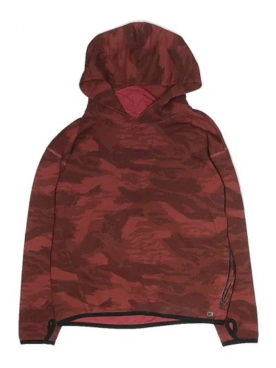 Pre-owned Gap Fit Kids' Pullover Hoodie In Burgundy