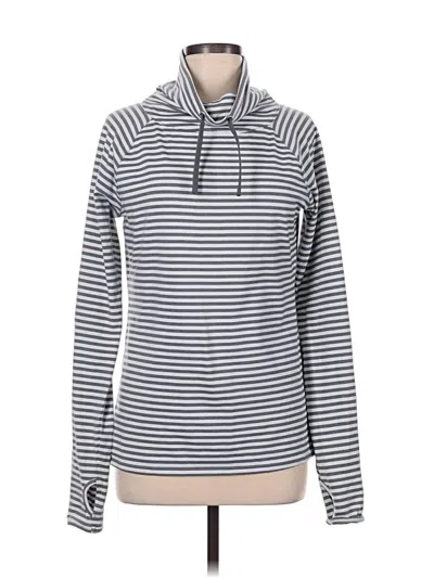 Pre-owned Gap Fit Pullover Hoodie In Silver