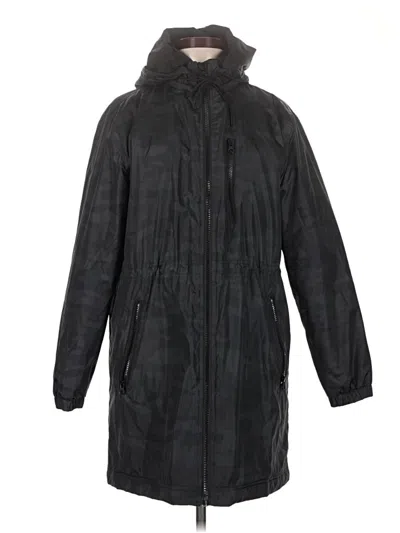 Pre-owned Gap Fit Raincoat In Black