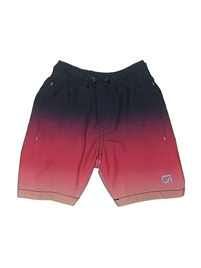 Pre-owned Gap Fit Kids' Rash Guard In Burgundy