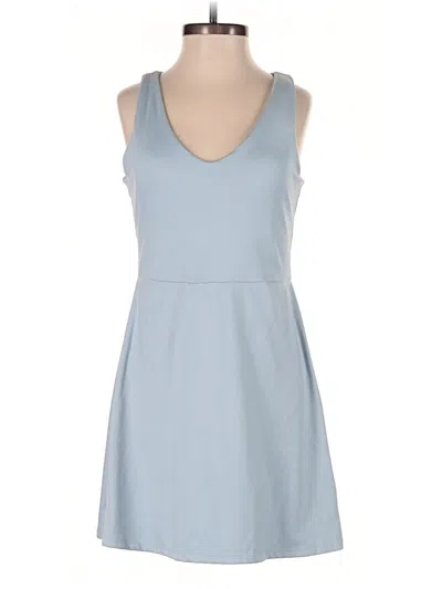 Pre-owned Gap Fit Romper In Blue