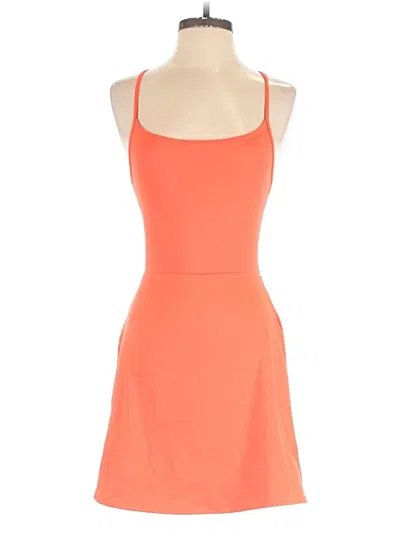 Pre-owned Gap Fit Romper In Orange
