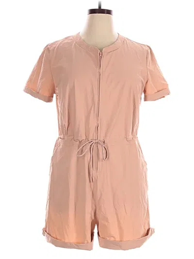 Pre-owned Gap Fit Romper In Pink