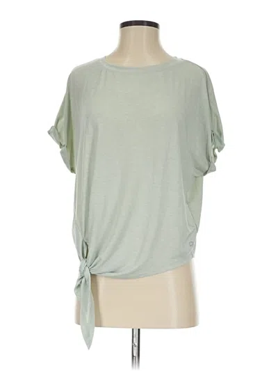 Pre-owned Gap Fit Short Sleeve Top Green Crew Neck Tops
