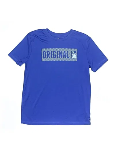 Pre-owned Gap Fit Kids' Short Sleeve T-shirt In Blue