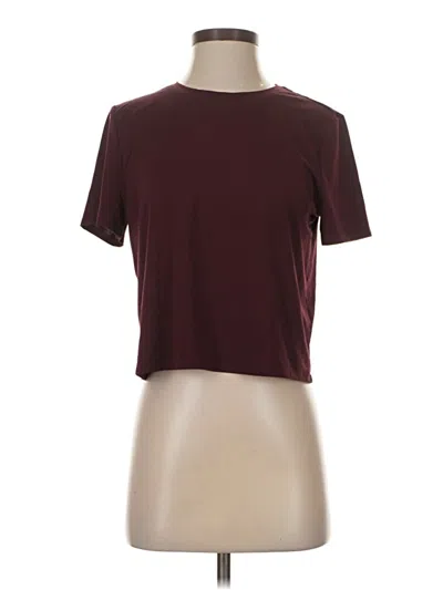 Pre-owned Gap Fit Short Sleeve T-shirt In Burgundy
