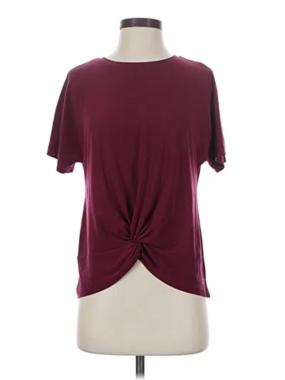 Pre-owned Gap Fit Short Sleeve T-shirt In Burgundy