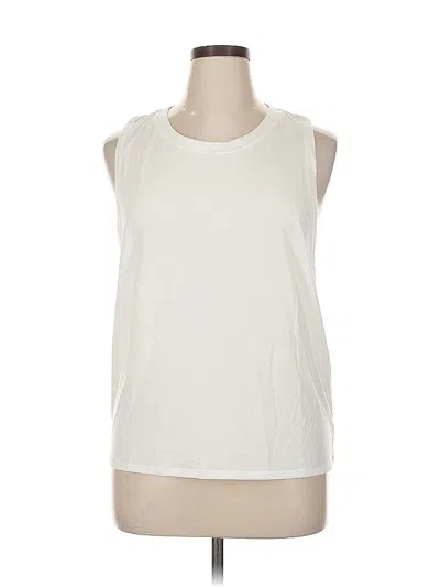 Pre-owned Gap Fit Sleeveless T-shirt In White