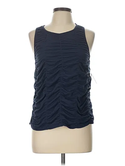 Pre-owned Gap Fit Sleeveless Top Blue Halter Neckline Tops