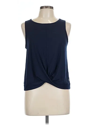Pre-owned Gap Fit Sleeveless Top Blue Keyhole Neckline Tops